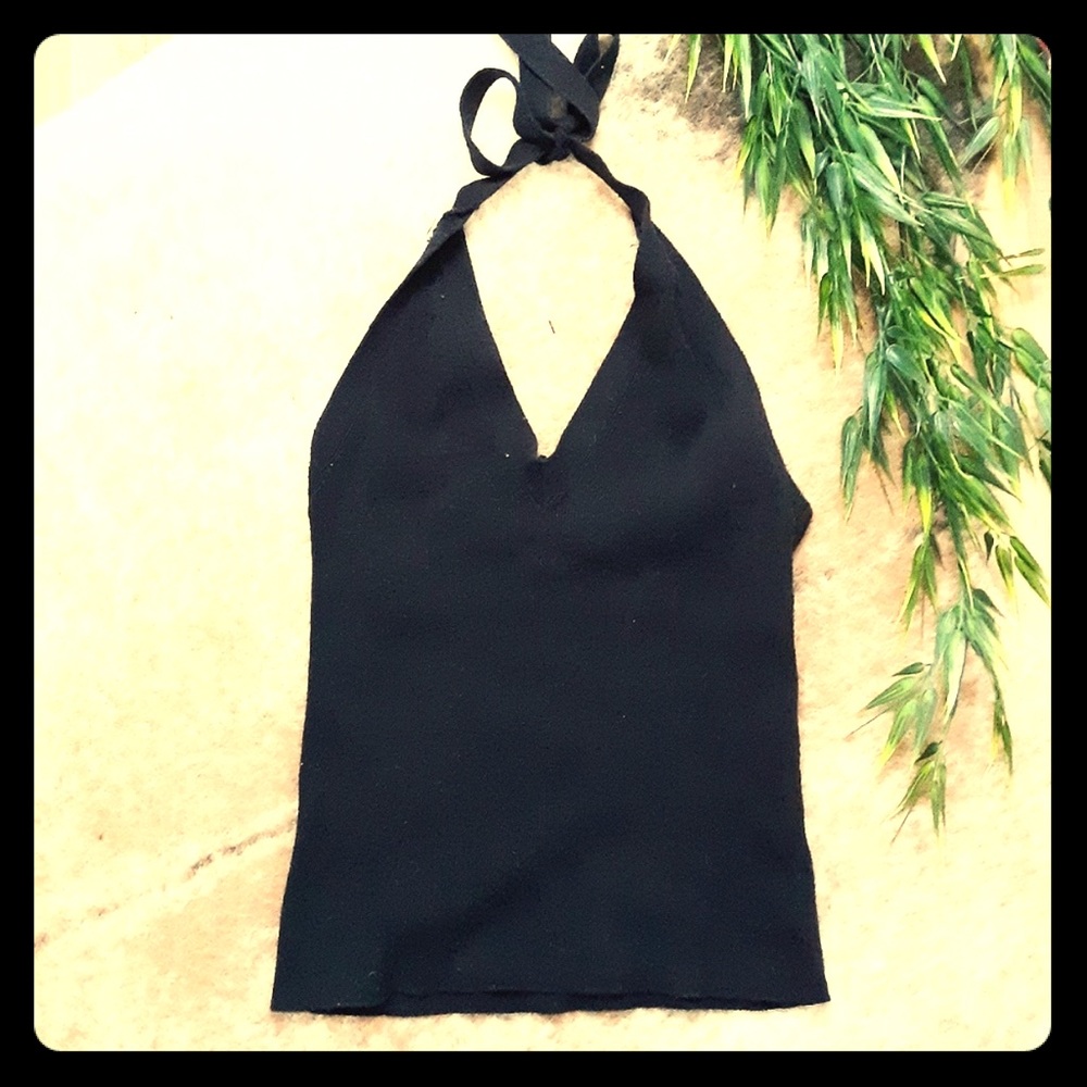 Black Halter Top Gap